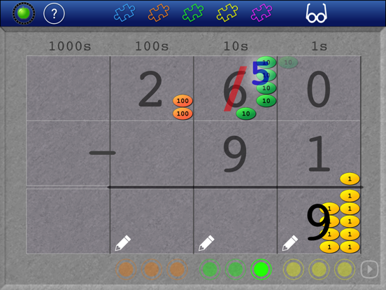 Place Value Math Chips iPad screenshot