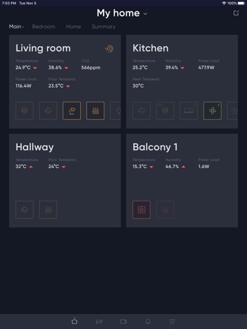 BARY: Smart Home iPad screenshot