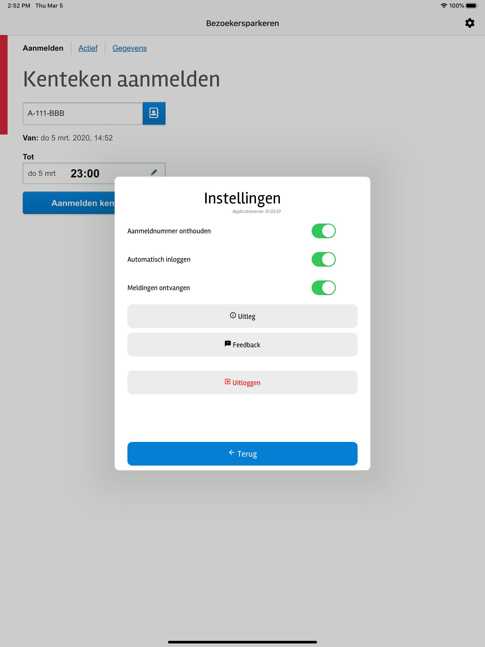 Bezoekersparkeren screenshot 10