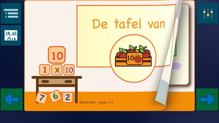 Tafeltjes leren met appeltjes