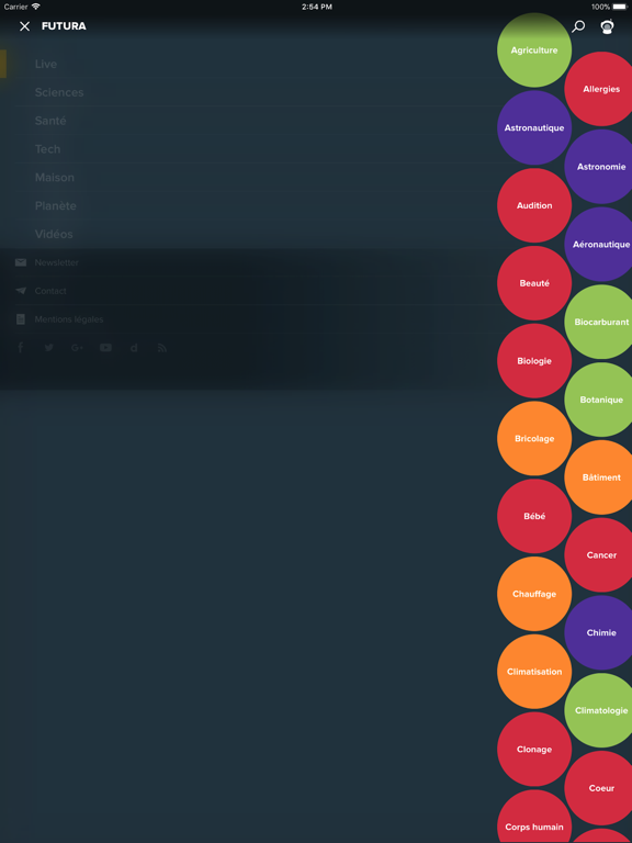 Futura iPad screenshot 4 - News app