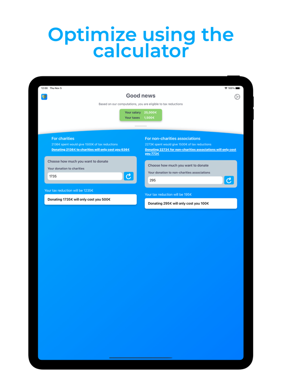 Donate Your Taxes screenshot 3