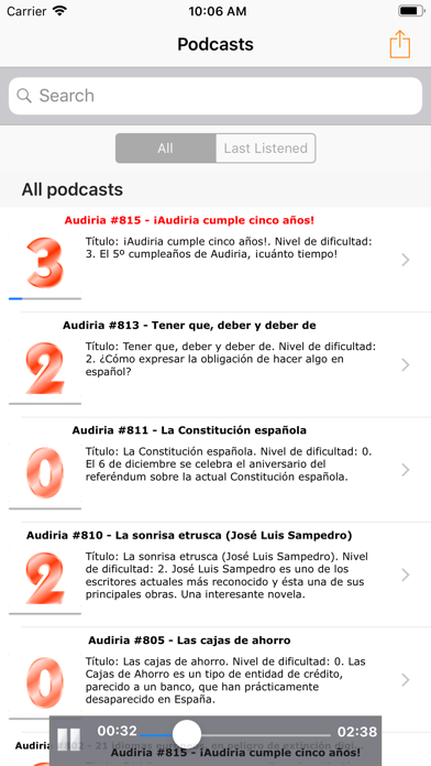 How to cancel & delete Spanish Podcasts from Audiria from iphone & ipad 1