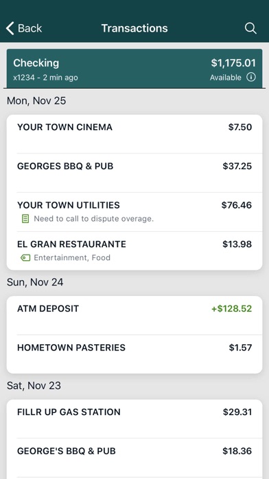 Lake Elmo Bank Mobile App Screenshot