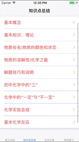 Game screenshot 初中化学笔记大全 hack
