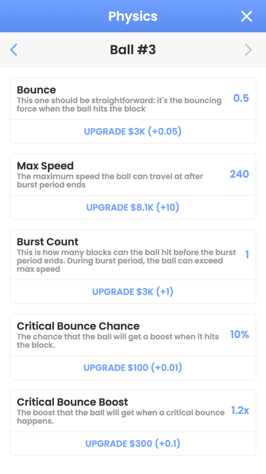 #4. Idle Pinball Breakout (iOS) 由: Ruoyu Sun