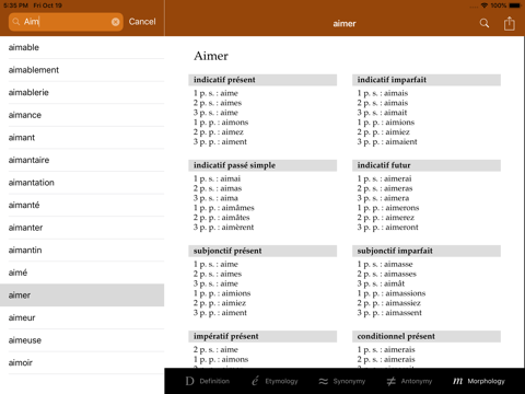 Dictionnaire iPad screenshot 6 - Reference app