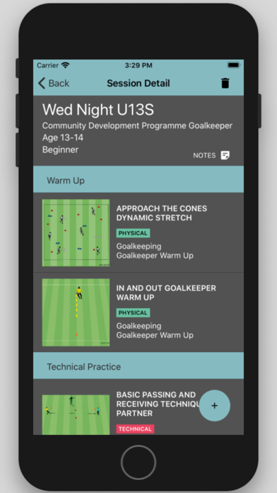 Football Sessions Goalkeeping Screenshot