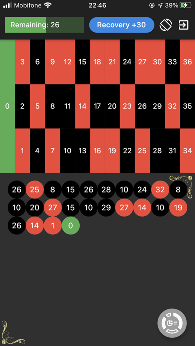 Roulette Biorhythm Screenshot