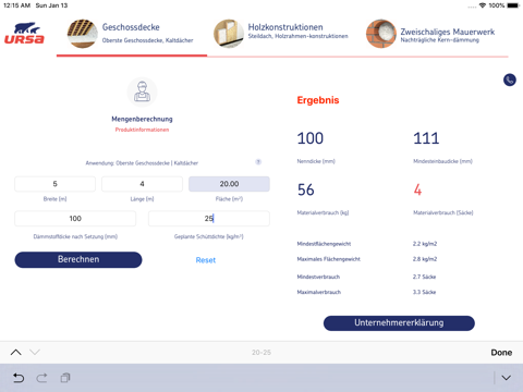 URSA Einblasdämmung for iPad - náhled