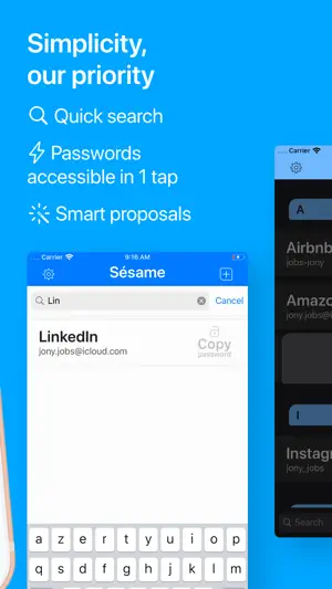 Sésame secure Password Manager screenshot 3
