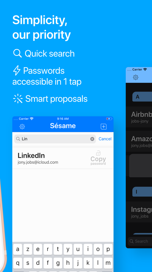 #3. Sésame secure Password Manager (macOS) 由: Penchenat Romain