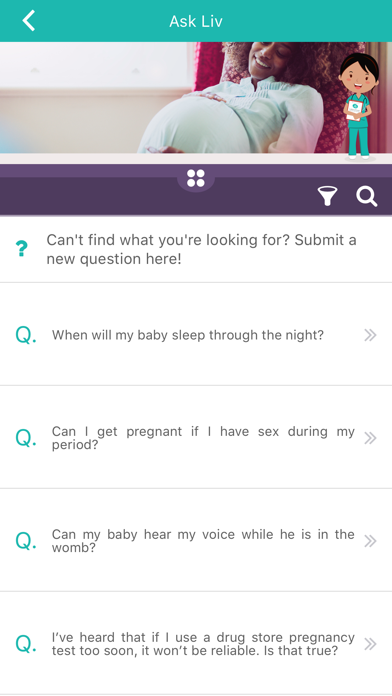 Liv – Pregnancy App Screenshot