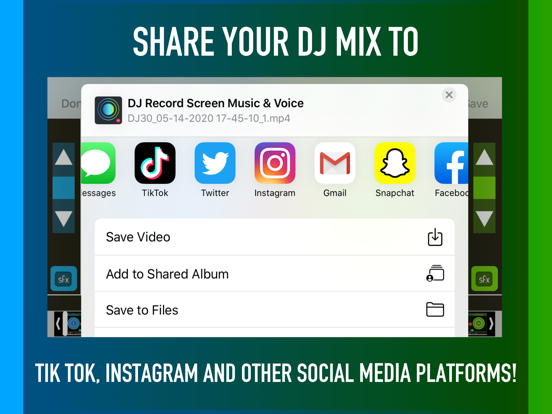Screenshot #5 pour DJ Record Screen Music & Voice