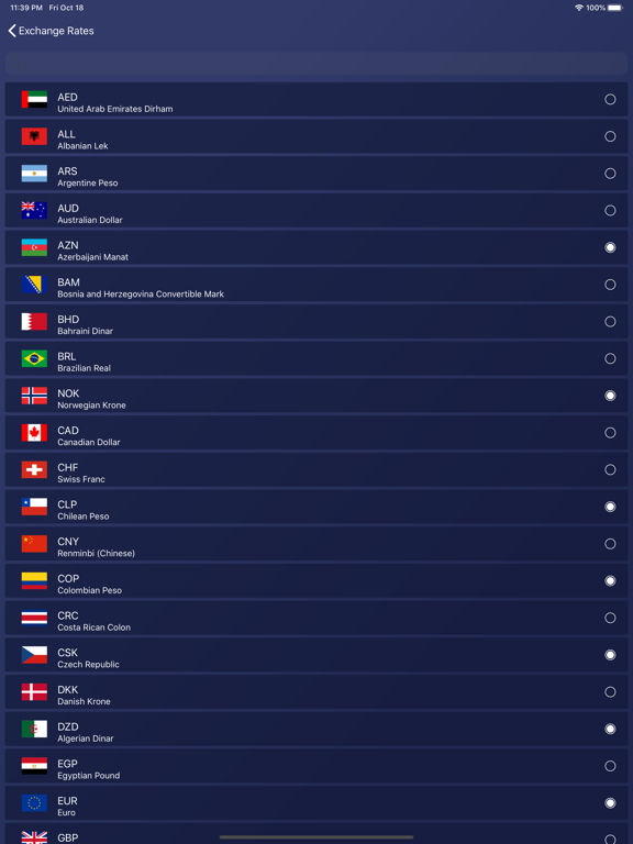 Currency Conversion ٞ iPad screenshot 6 - Finance app