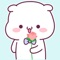 This is a cute cartoon dog sticker app, try it with your friends