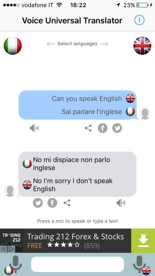 #1. My Universal Translator (iOS) Podle: Ugo Chirico