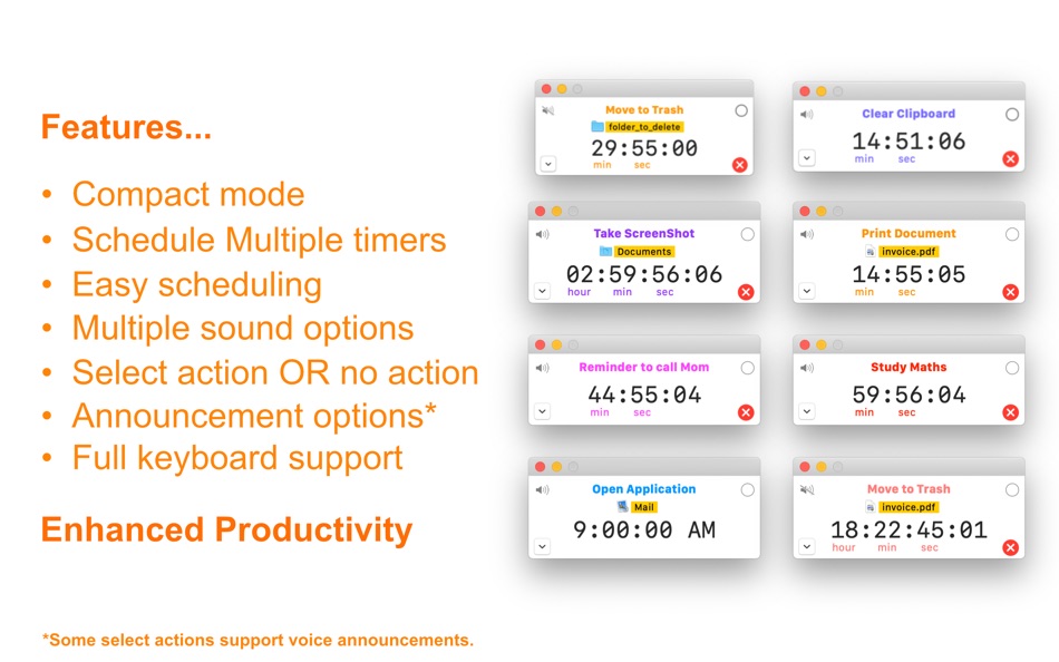 #2. Action Timer (macOS) 由: Malaud LLC