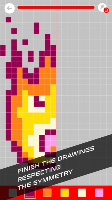 Pixel Art Symmetry Drawing Screenshot
