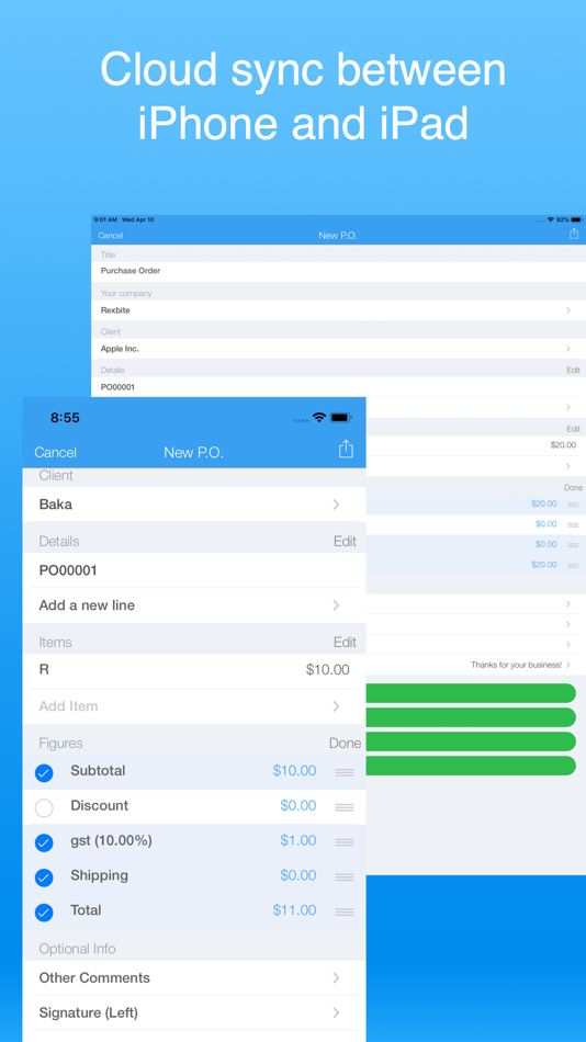 #9. Invoice Maker Simple (iOS) 由: B TO J PTY LTD