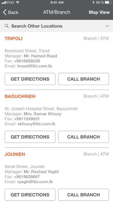 IBL Bank Mobile App Screenshot