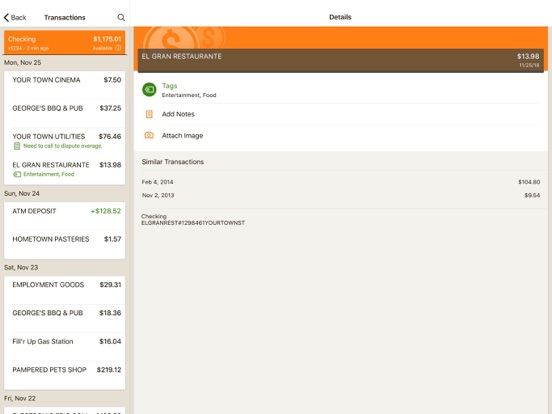 TNStateBank Mobile iPad screenshot 1 - Finance app
