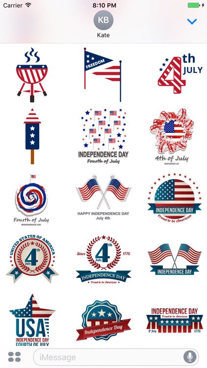 American & USA Stickers Emojis screenshot-3