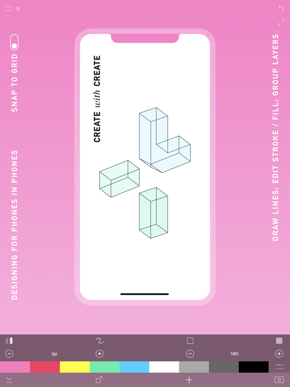 CREATE: Graphic Design + Fonts iPad screenshot 5 - Photo & Video app