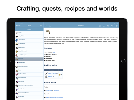 PWF Final Fantasy Brave Exvius iPad screenshot 4 - Reference app