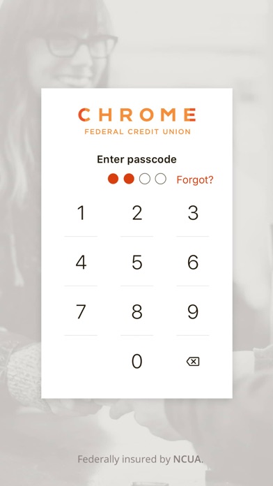 CHROME Federal Credit Union Screenshot