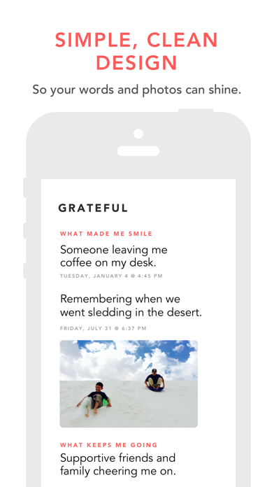 Screenshot #2 pour Grateful: A Gratitude Journal