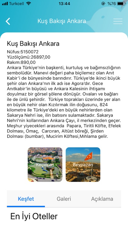Kuşbakışı Türkiye - 81 Şehir