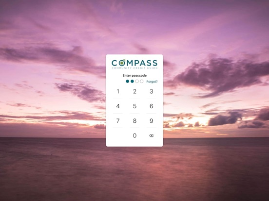 Compass Community CU Mobile iPad screenshot 2 - Finance app