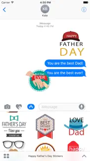 happy father's day sticker iphone screenshot 2