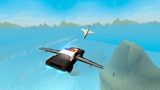 Flying Police Car Driving Simのおすすめ画像1