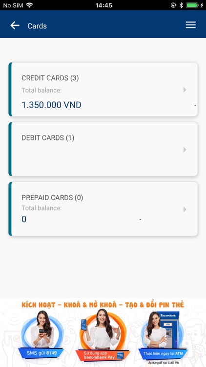 Sacombank mBanking screenshot-4