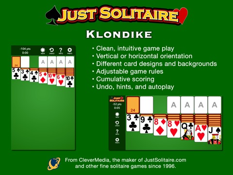 Just Solitaire: Klondikeのおすすめ画像1