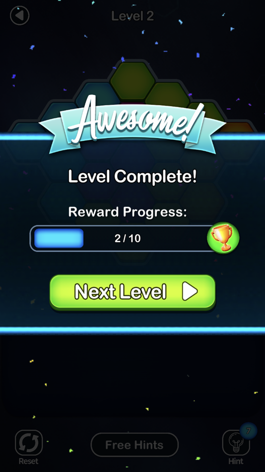 #6. Super Hex Block Puzzle - Hexa (iOS) By: Loyal Foundry, Inc.