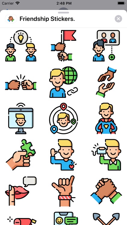 Friendship Stickers.