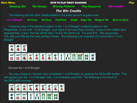 Pinoy Mahjong iPad screenshot 1 - Games app