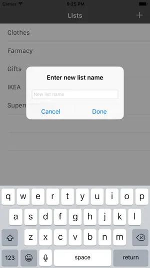 Shopping. Share grocery lists screenshot 1