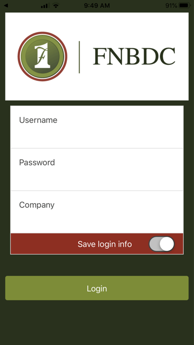 Screenshot #1 pour FNBDC Mobile Deposit