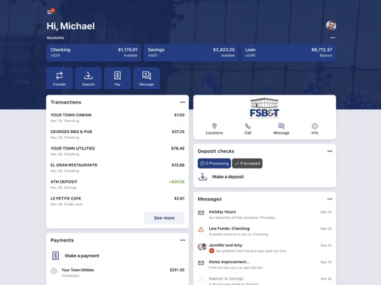 FSBT Carthage TX iPad screenshot 3 - Finance app