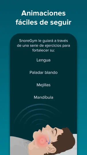 Captura de pantalla de SnoreGym en iPhone 2