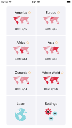 Maps and Countries: Map Quiz screenshot 1