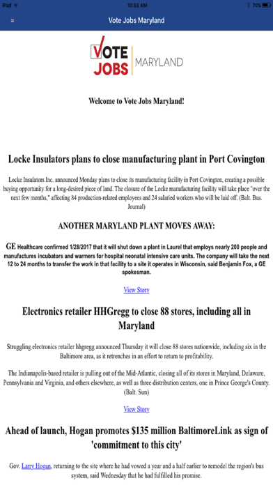 Vote Jobs Maryland Screenshot