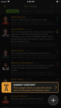 Playerline Fantasy Sports News screenshot 7
