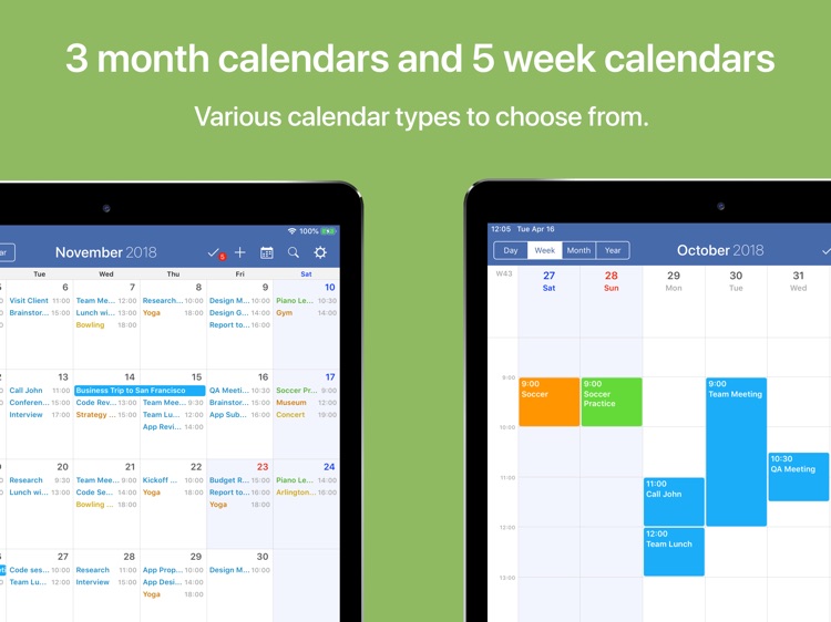 FirstSeed Calendar for iPad