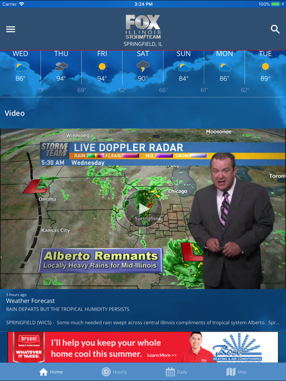 Screenshot #5 pour Fox Illinois Weather App