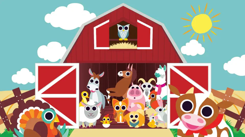 Captura de pantalla de Peekaboo Barn en iPhone 5